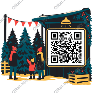Tree Lot artwork with a customizable QR code area