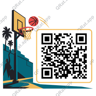 Street Hoop artwork with a customizable QR code area
