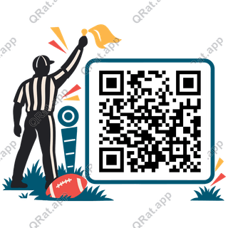 Field Flag artwork with a customizable QR code area