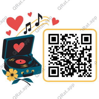Love Song artwork with a customizable QR code area