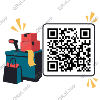 Checkout artwork with a customizable QR code area