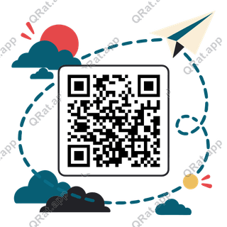 Send It artwork with a customizable QR code area