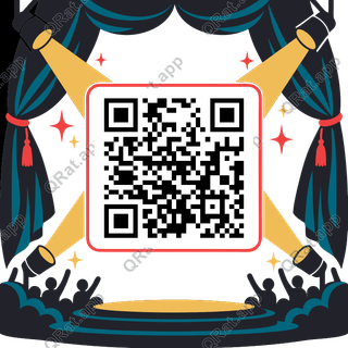 Spotlight artwork with a customizable QR code area