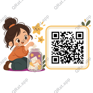 Wish Jar artwork with a customizable QR code area