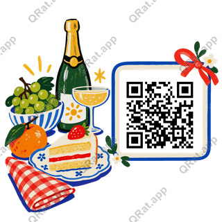 Midnight Feast artwork with a customizable QR code area