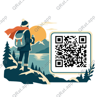 First Sunrise Walk artwork with a customizable QR code area