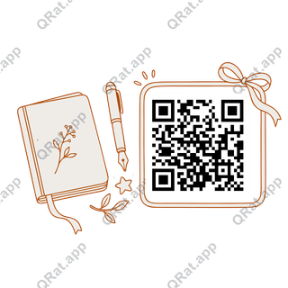 Resolution Journal artwork with a customizable QR code area