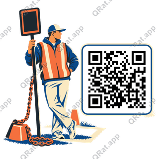 Sideline Chain Crew artwork with a customizable QR code area