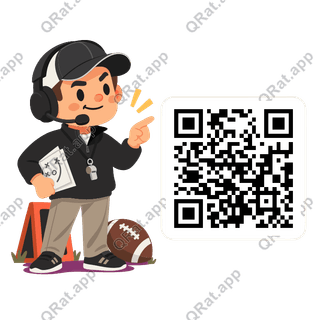 Coach and Play Sheet artwork with a customizable QR code area