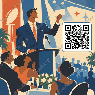 Draft-Night Selection artwork with a customizable QR code area