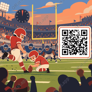 Final-Second Field Goal artwork with a customizable QR code area