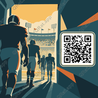 Pregame Tunnel Entrance artwork with a customizable QR code area