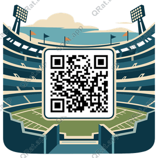 Stadium Bowl Frame artwork with a customizable QR code area