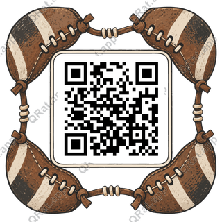 Stitched Leather Frame artwork with a customizable QR code area