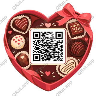Chocolate-Box Frame artwork with a customizable QR code area