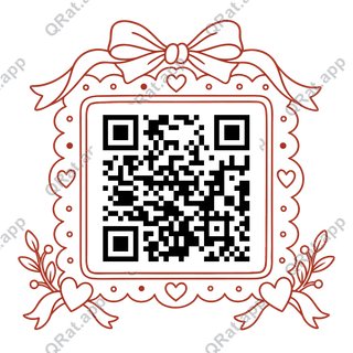 Lace-Doily Frame artwork with a customizable QR code area