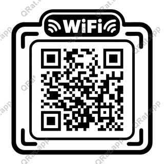 Wi-Fi Compact Header Tab artwork with a customizable QR code area