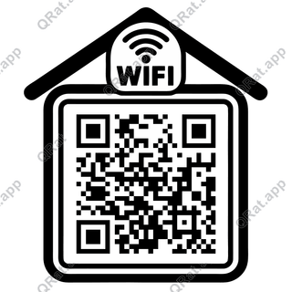 Wi-Fi Roof Arch Badge artwork with a customizable QR code area